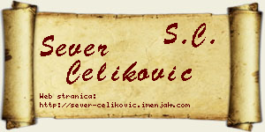 Sever Čeliković vizit kartica
